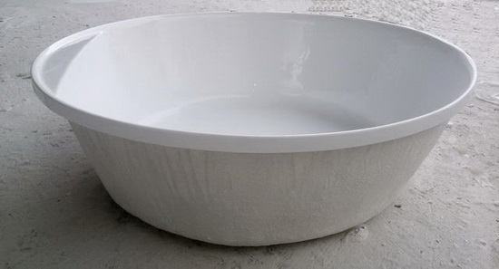 circle bathtub, circle tub