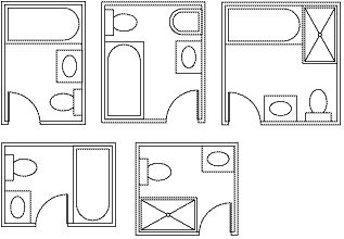 sanitary ware layout