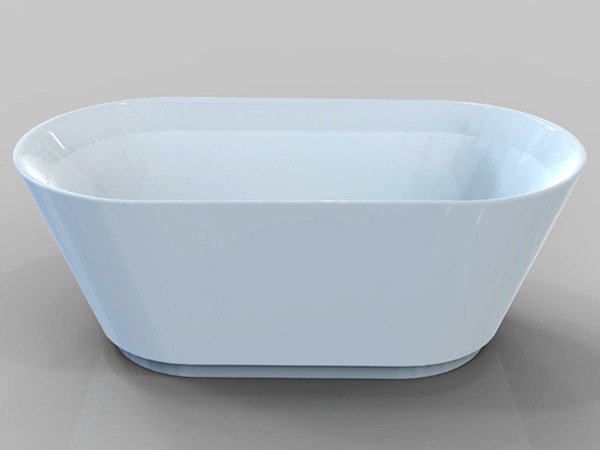 5 ft freestanding tub front view