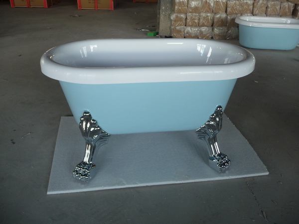 baby blue clawfoot tubs
