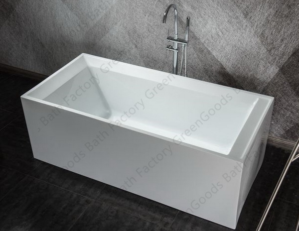 1700mm freestanding square bathtub