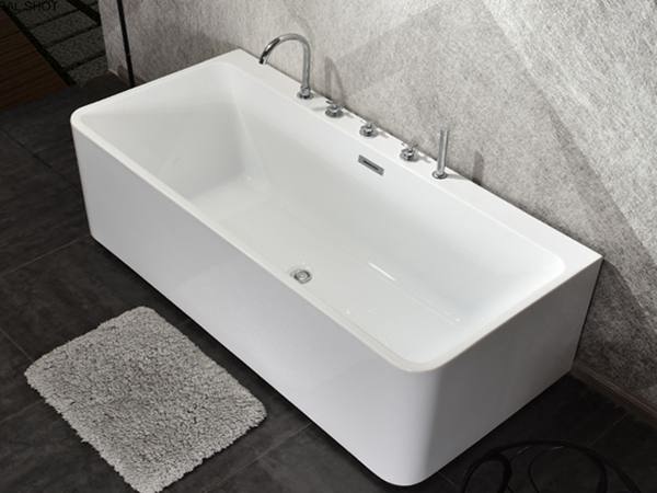 White Acrylic Freestanding Soaking Bathtubs