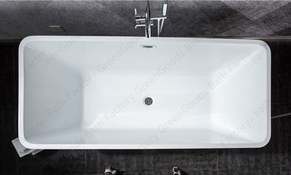 freestanding bath 1600mm with freestanding tub faucet