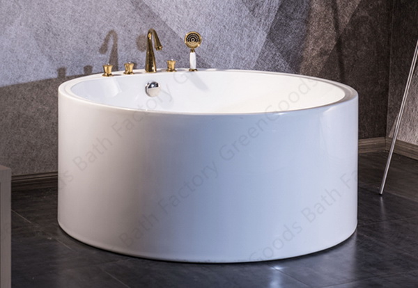 59 inch round freestanding tub