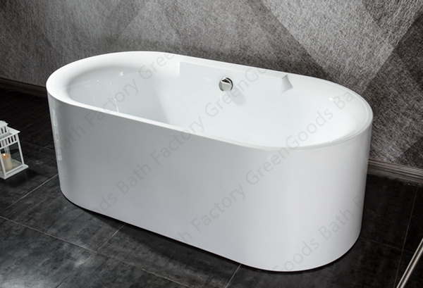 one piece freestanding bath