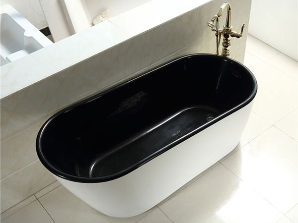 Specials Black Gel Coat Fiberglass Slipper Freestanding Bath Tub