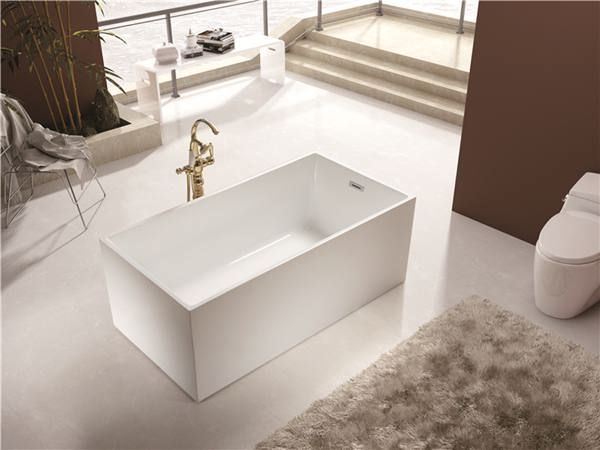 63Inch Rectangular Freestanding Soaking Bathtub