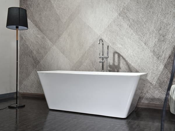  CE Approved Indoor Bathroom Acrylic Rectangular Shape Bath Tub 