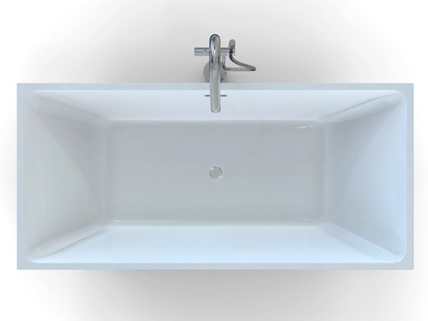 Freestanding bath 1700 x 800 mm top view