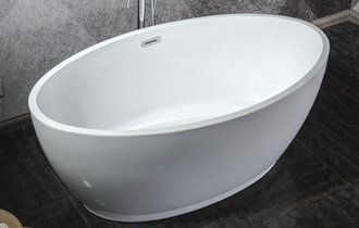 narrow freestanding bathtub