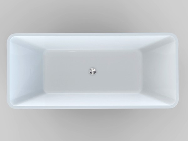 Small freestanding bath 1400mm top view