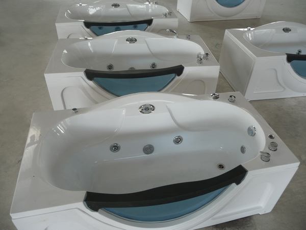 Air jet tubs from top view