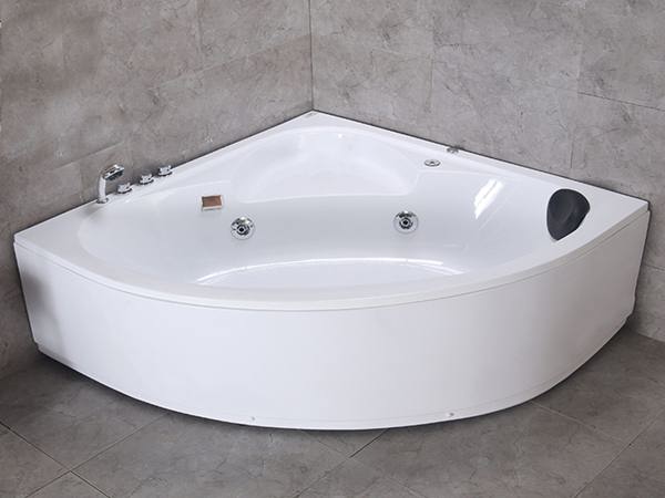 Acrylic Bathtubs With LED Light Air Bubble Jets