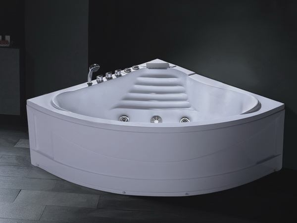 Corner jacuzzi bath tub, 1500 x 1500 corner bath in bathroom