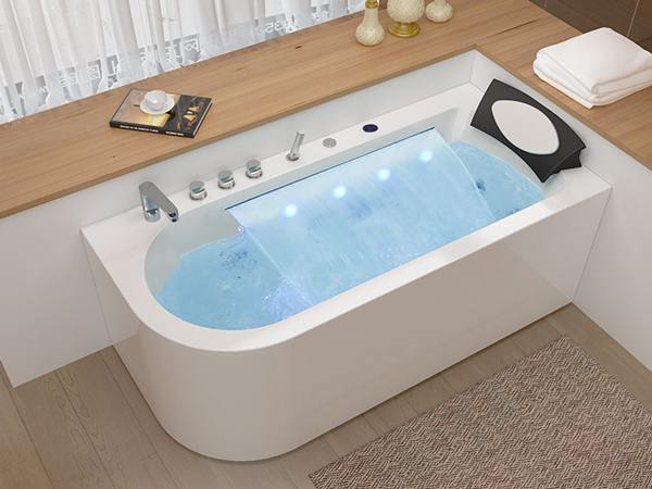 Massage Bathtub With Light Bubble Nozzle