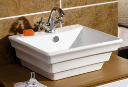 rectangle ceramic basin