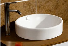 round ceramic basin