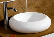 round ceramic basin
