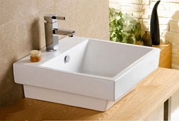 rectangle ceramic basin