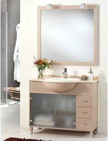 wood bathroom cabinet