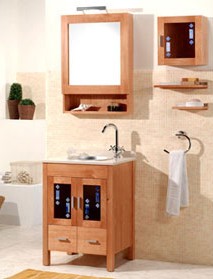 wood bathroom vanity