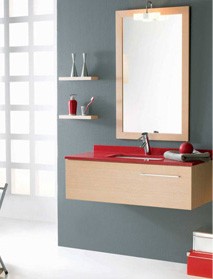 wall hung bath cabinet