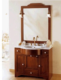 wood bathroom cabinet