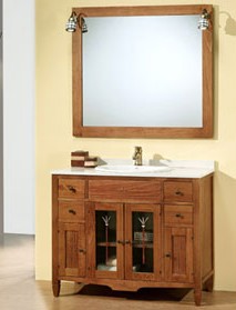 wood bathroom cabinet