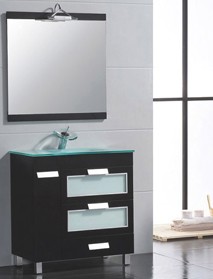 glass bathroom cabinet