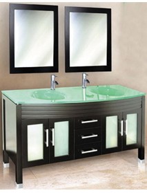 glass bathroom cabinet