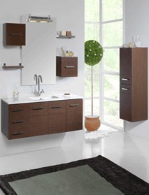 wall hung bath cabinet