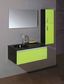 glass bathroom vanity